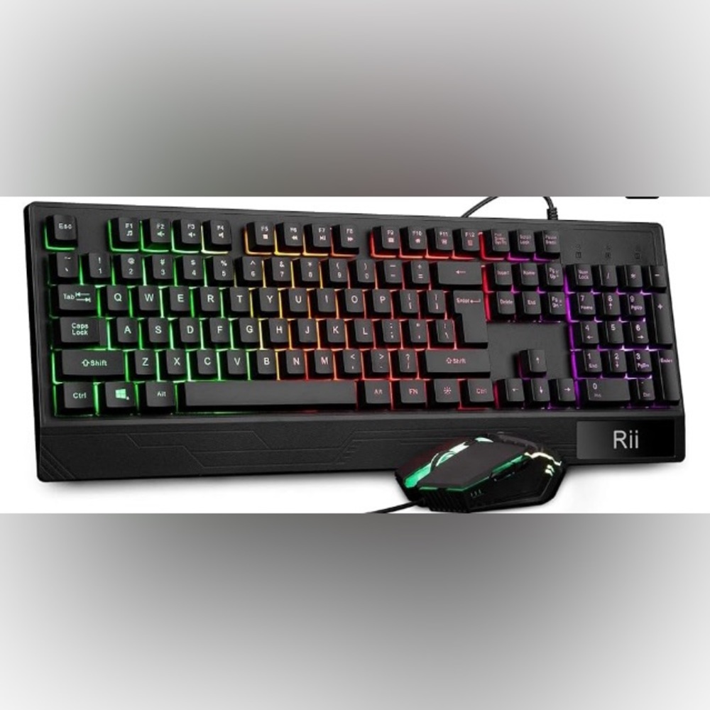 Rgb Refurbished Gaming Keyboard and Mouse Wired